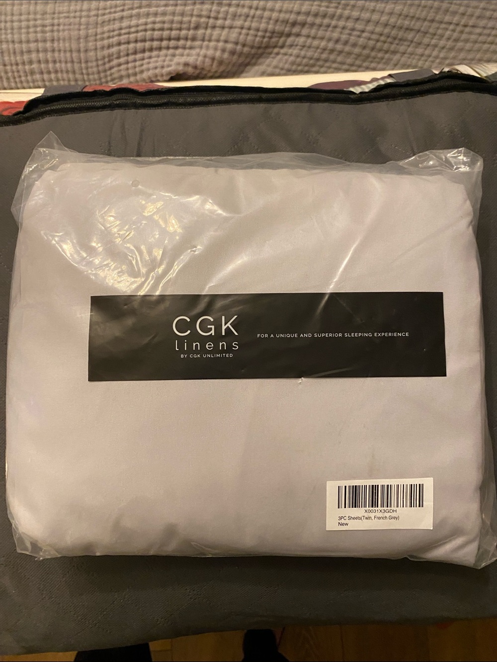 Luxury French Gray Twin Sheet Set